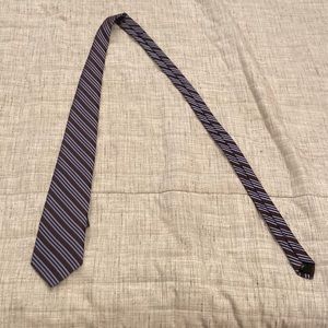 Brown and blue murano extra long tie. Brand new still has the tag on it.